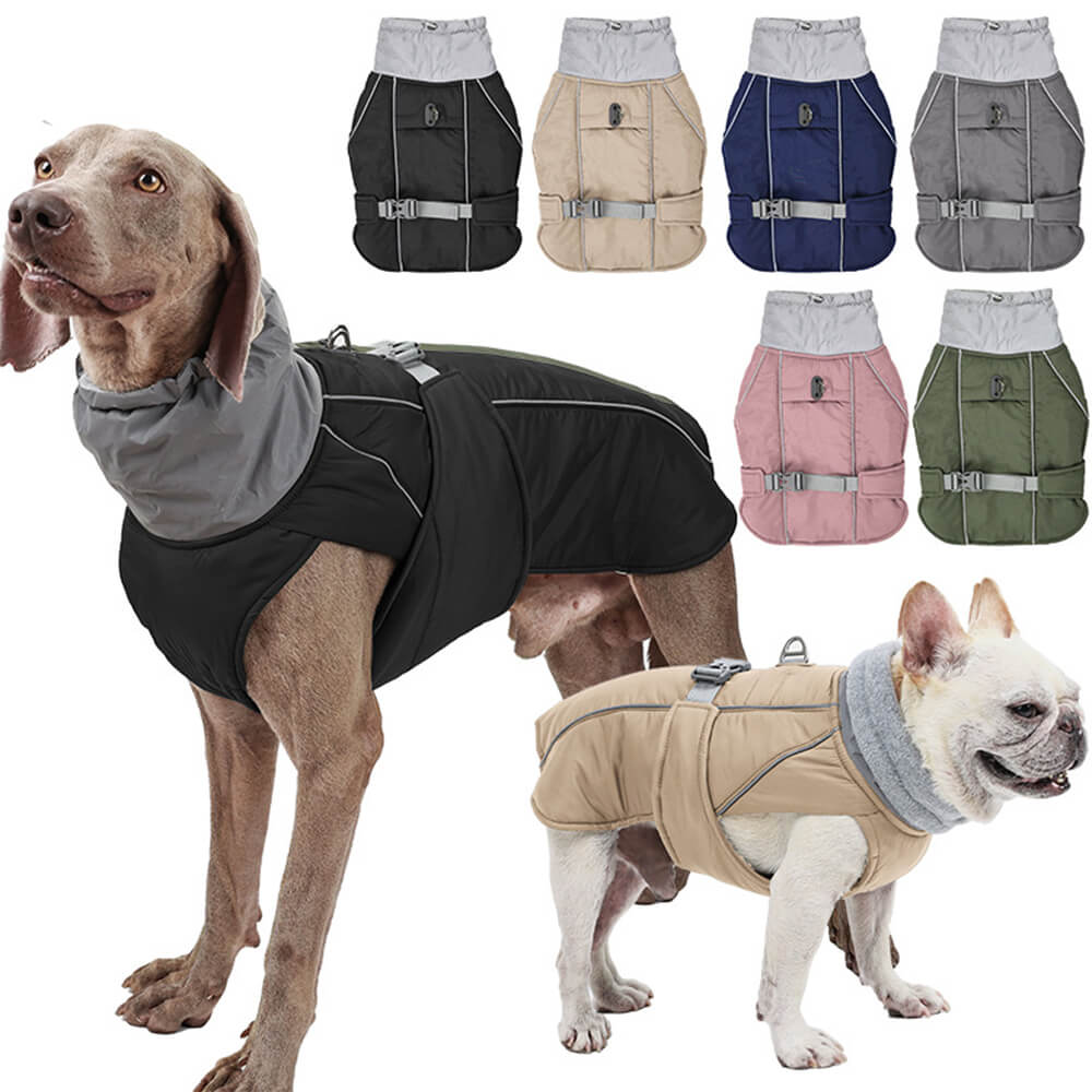 CozyShield Waterproof Dog Jacket - Warm, Reflective, and Windproof Winter Coat