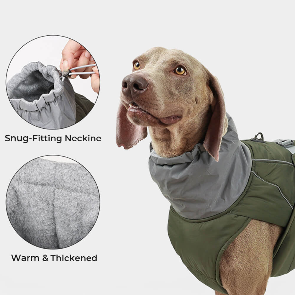 CozyShield Waterproof Dog Jacket - Warm, Reflective, and Windproof Winter Coat