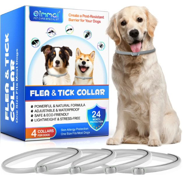 GuardPup Flea & Tick Collar – 24-Month Protection, Waterproof & Adjustable