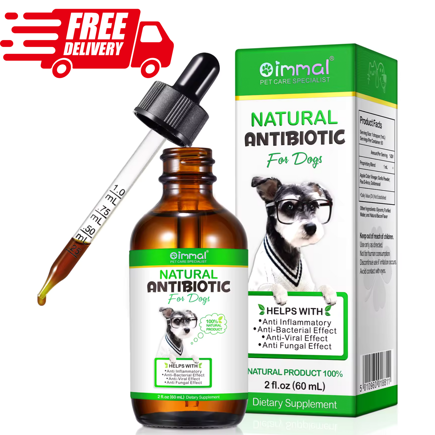 PawGuard Natural Dog Antibiotic Drops – Immune & Infection Support