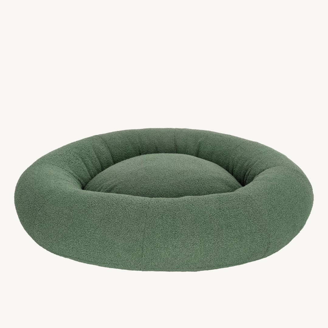 CozyPaws™ Luxe Bouclé Dog Bed – Ultra-Soft, Stylish & Calming