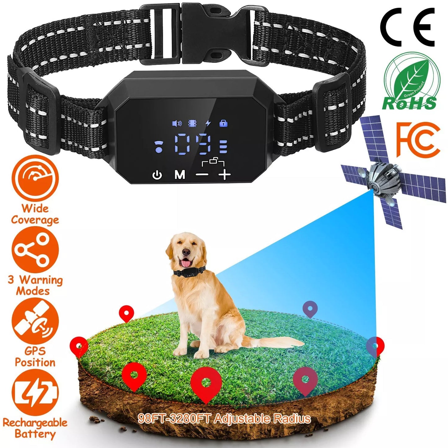 PupGuardian GPS Wireless Dog Fence – Safe & Secure Freedom for Your Dog