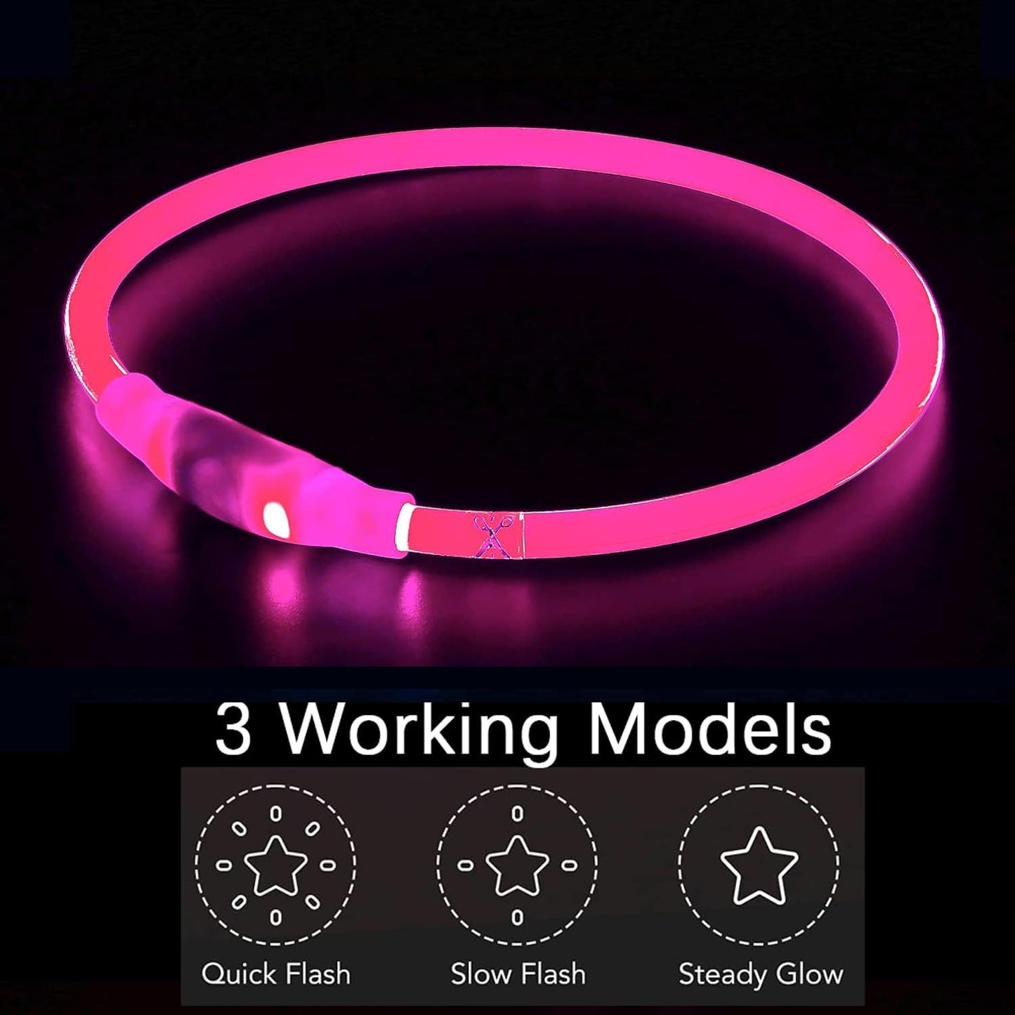 GlowGuard LED Dog Collar