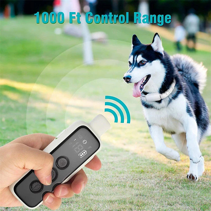 BarkBoss Waterproof & Rechargeable Dog Training Collar with Remote