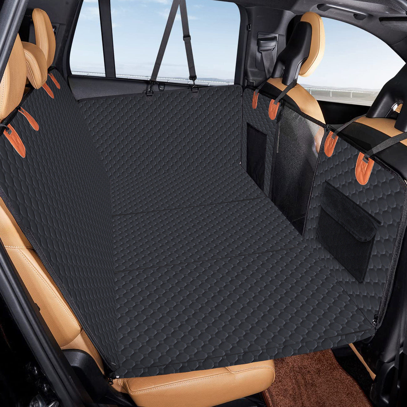 Pawsafe™ Premium Hard Bottom Dog Car Seat Cover – Waterproof & Scratch-Resistant
