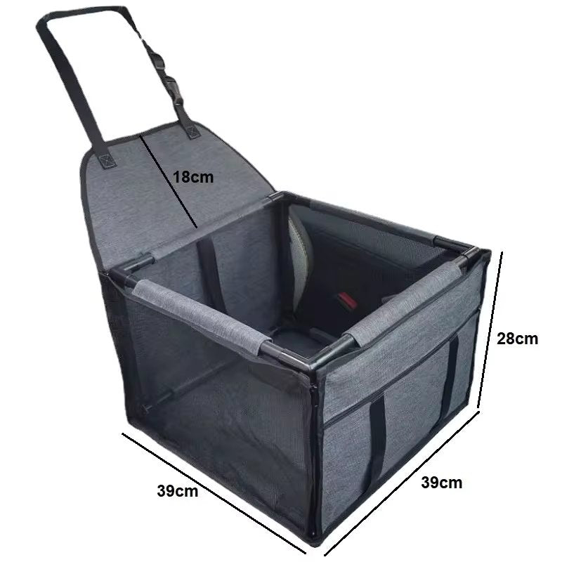 PawGuard Elevated Dog Car Seat – Secure & Comfortable Travel for Small Dogs