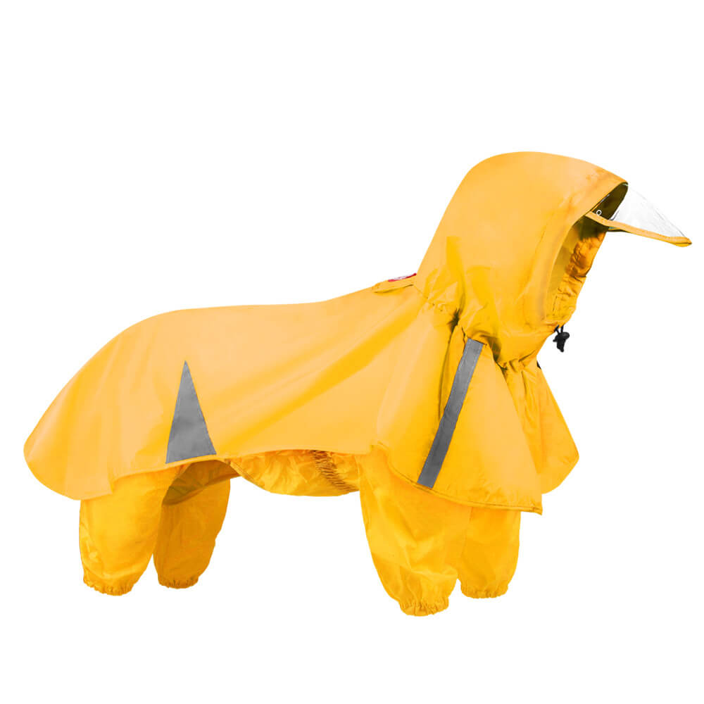 PuddlePup Waterproof Dog Raincoat – Hooded, Windproof & Reflective