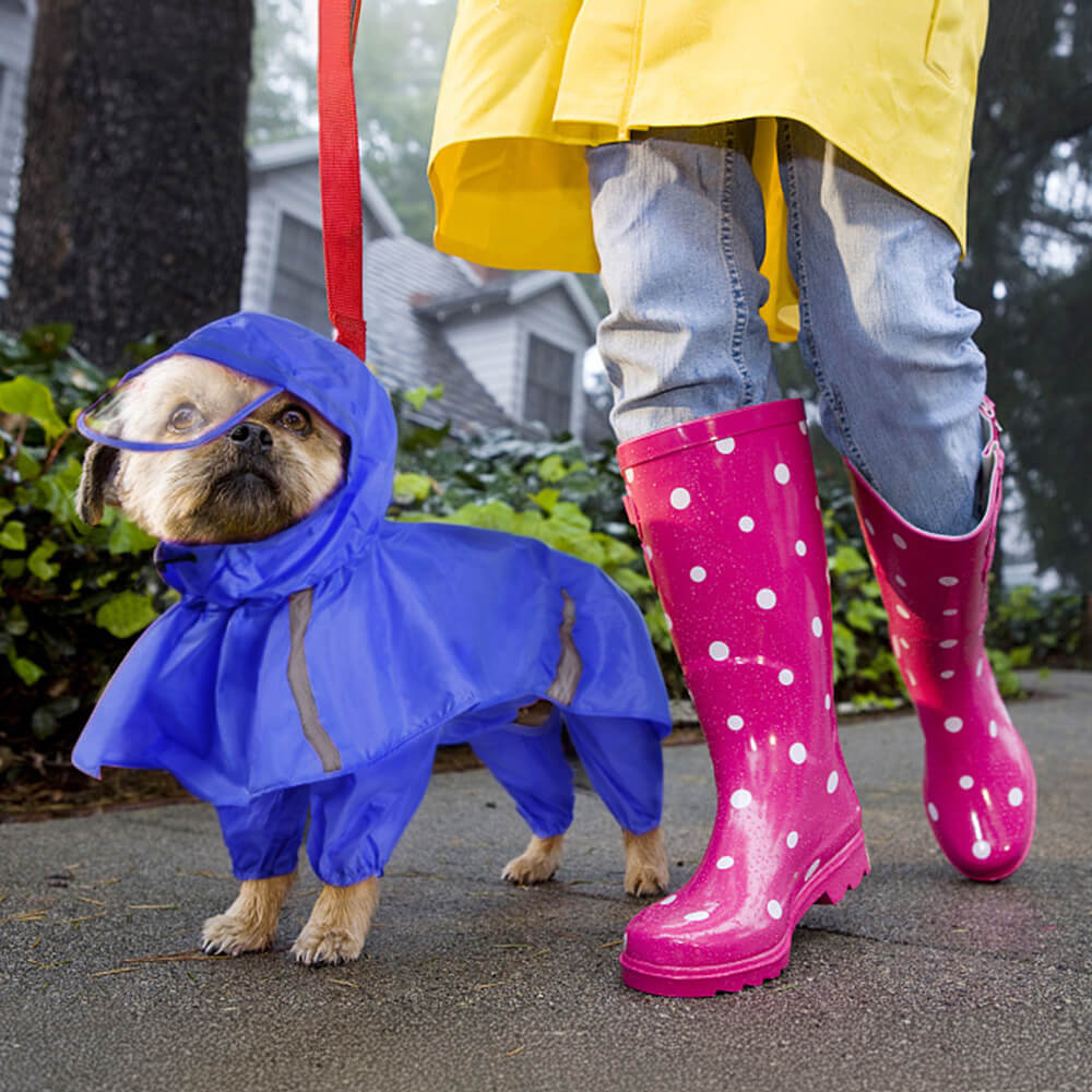 PuddlePup Waterproof Dog Raincoat – Hooded, Windproof & Reflective