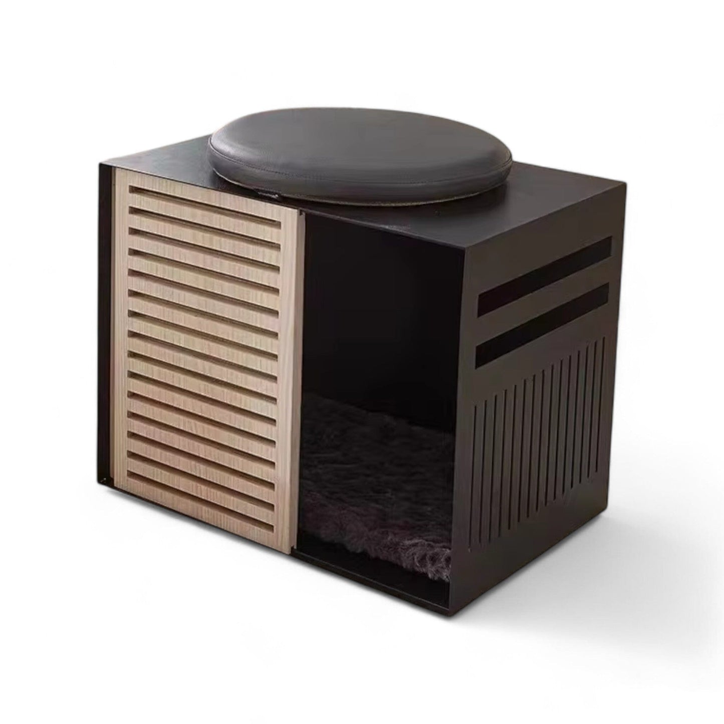 PawHaven Modern Wooden Dog Crate – Stylish & Cozy Indoor Kennel