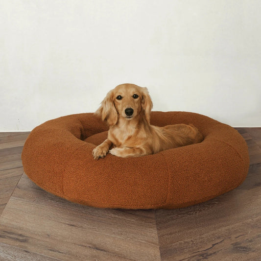 SnugglePup Ultra-Plush Teddy Dog Bed – Cozy, Soft & Supportive