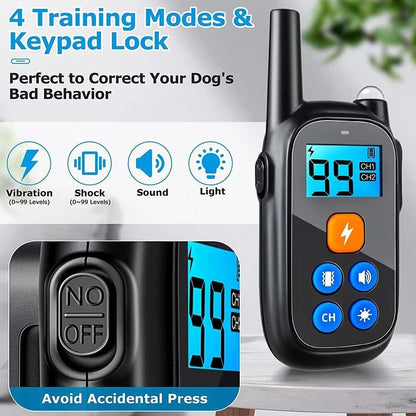 BarkMaster Pro: Advanced Dog Training E-Collar with Remote