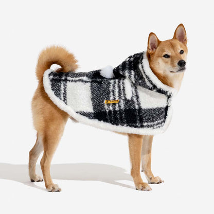 CozyBond™ Matching Plaid Poncho – Stylish Warmth for You & Your Pup