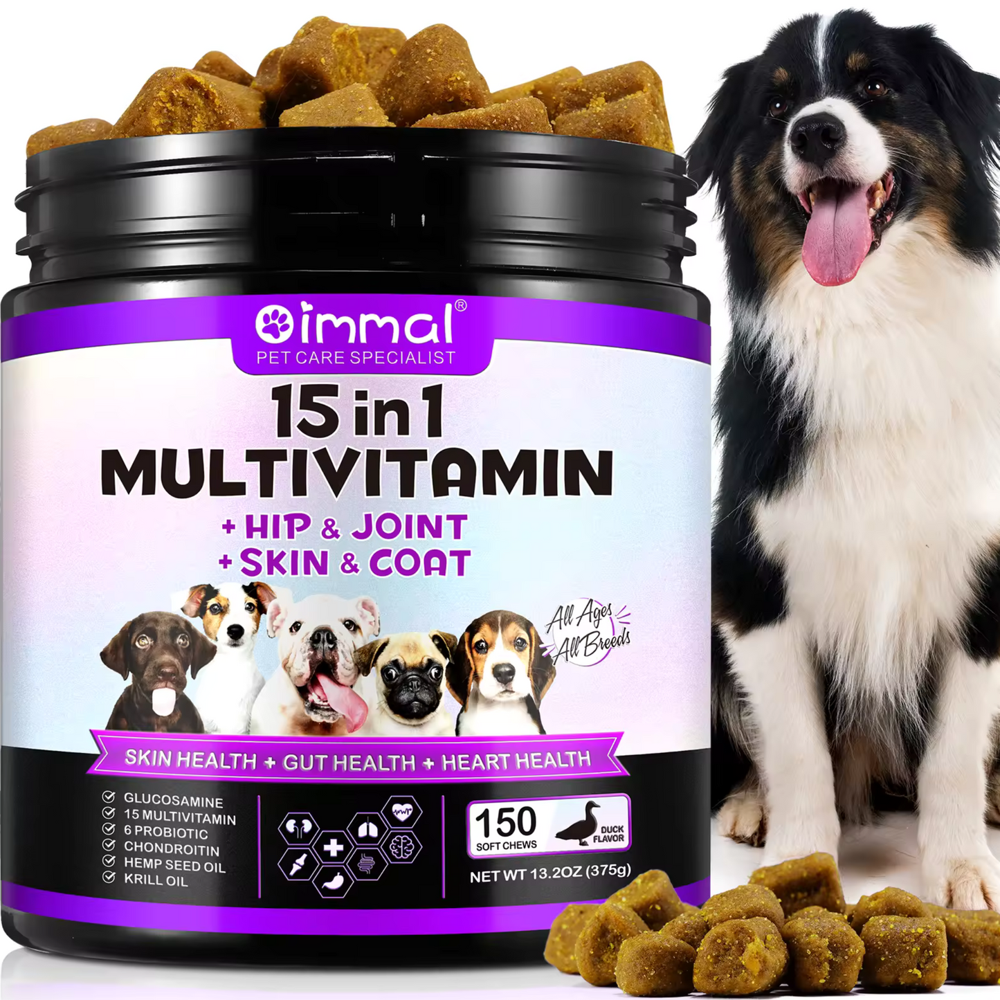 VitalPup Multivitamin Chews – Daily Health Boost for Dogs