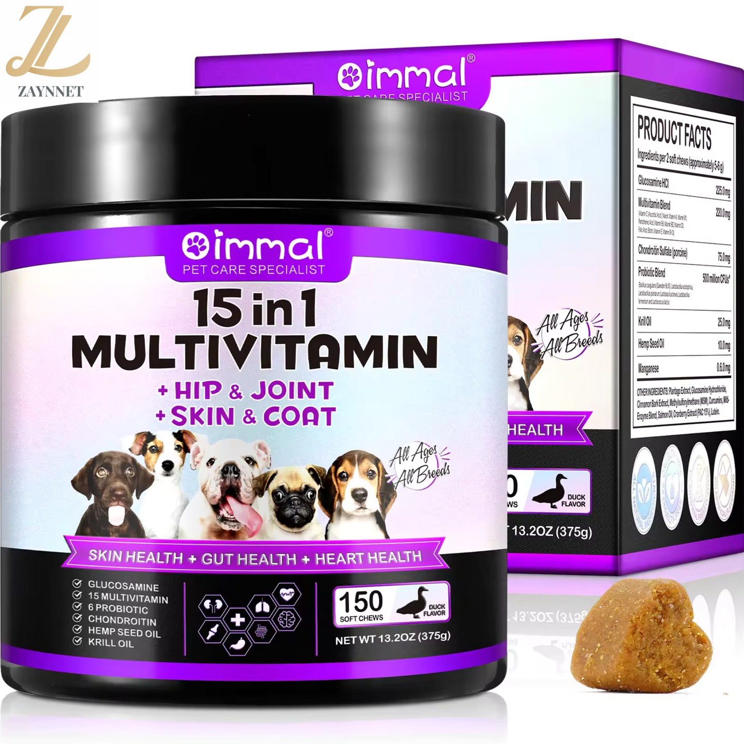 VitalPup Multivitamin Chews – Daily Health Boost for Dogs