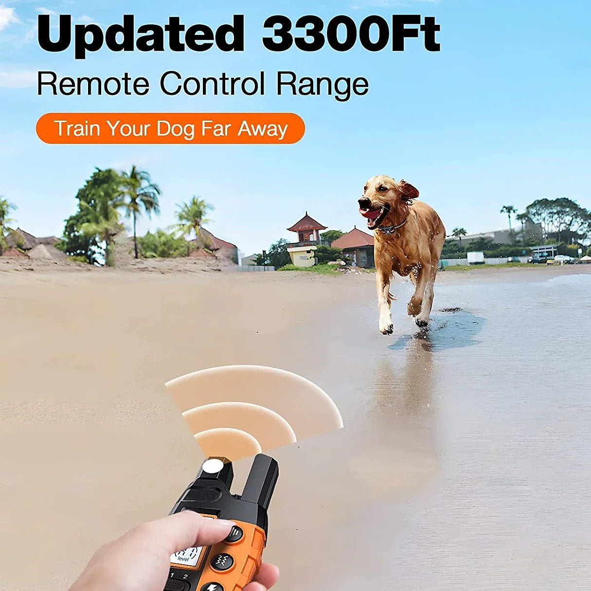 Pawsitive Trainer 1000m Dog Training Collar with Remote