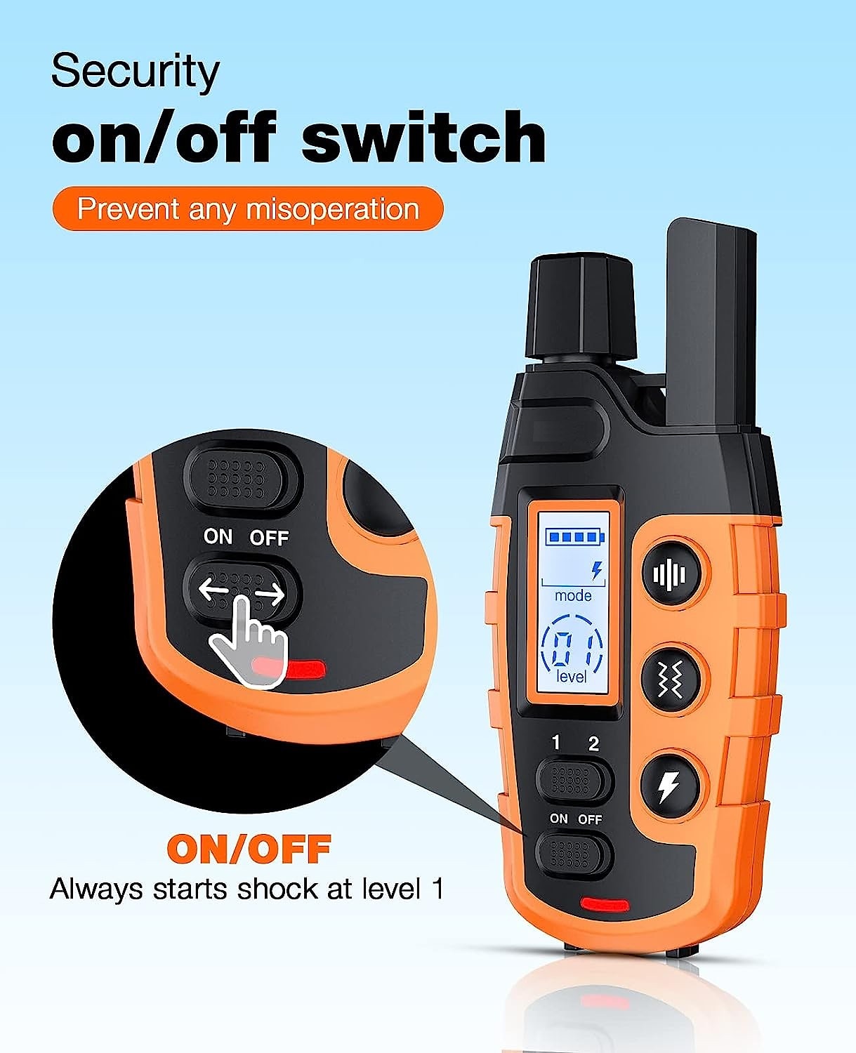 Pawsitive Trainer 1000m Dog Training Collar with Remote