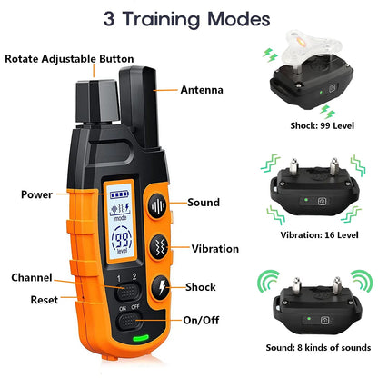 Pawsitive Trainer 1000m Dog Training Collar with Remote