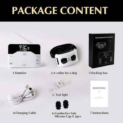 PawsGuard 2-in-1 Wireless Dog Fence & Training Collar - 9 Meters to 244 Meters Radius