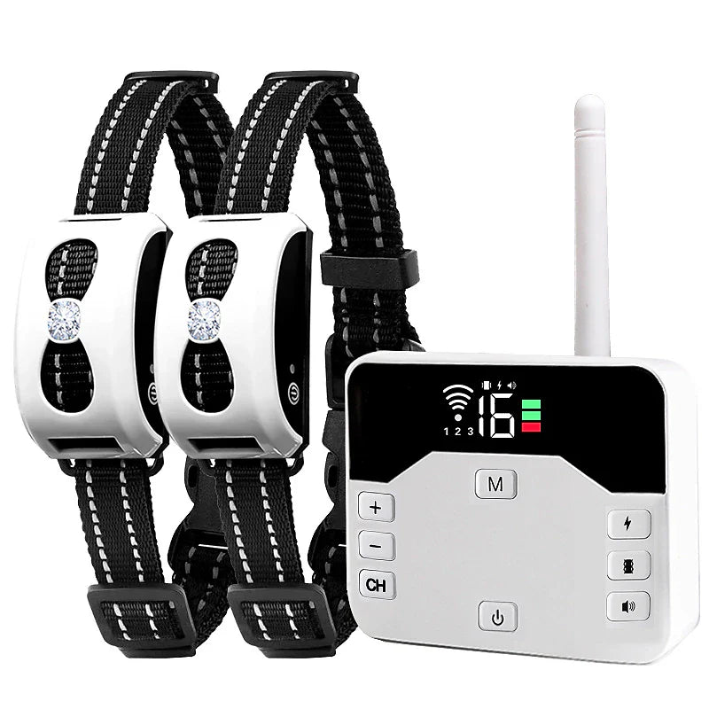 PawsGuard 2-in-1 Wireless Dog Fence & Training Collar - 9 Meters to 244 Meters Radius