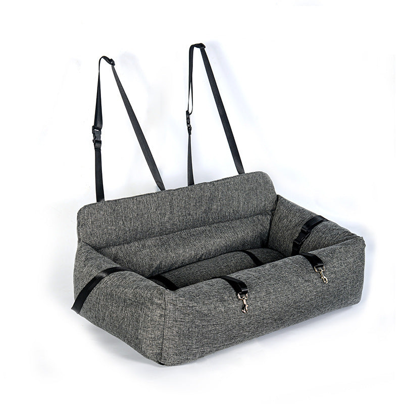 PawLuxe™ Luxury Dog Car Seat Bed – Safe & Cozy Travel for Your Furry Friend