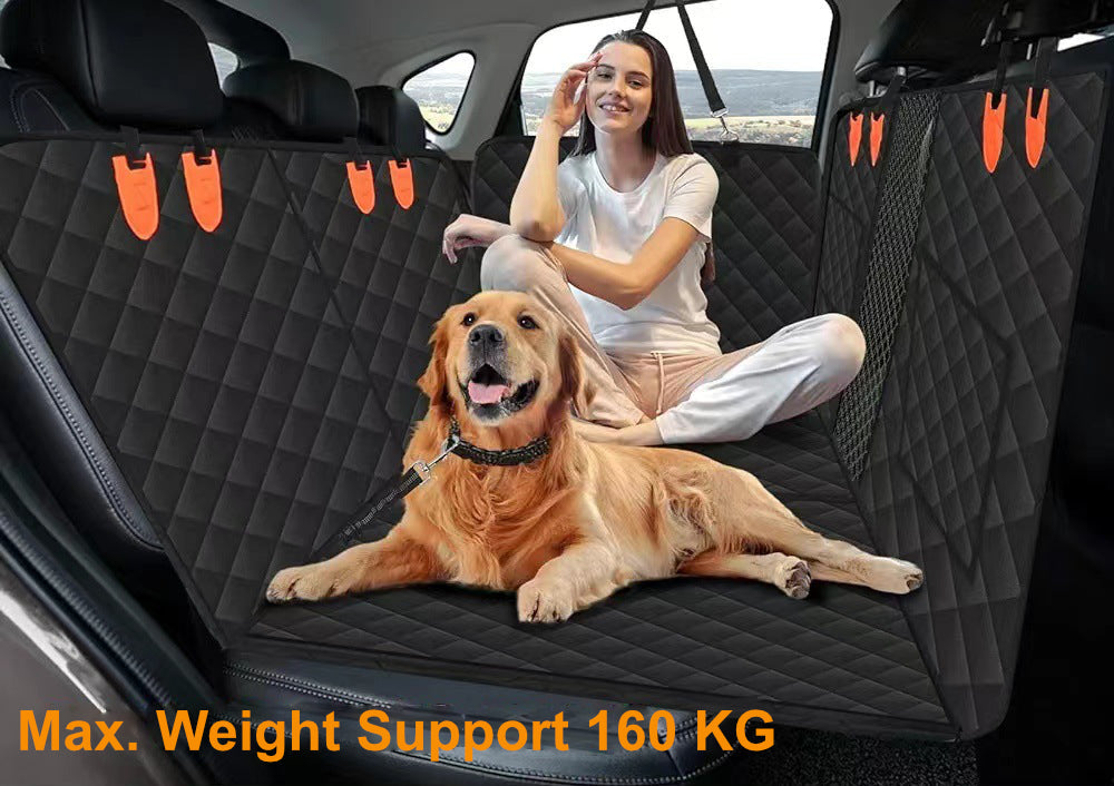 Pawsafe™ Premium Hard Bottom Dog Car Seat Cover – Waterproof & Scratch-Resistant