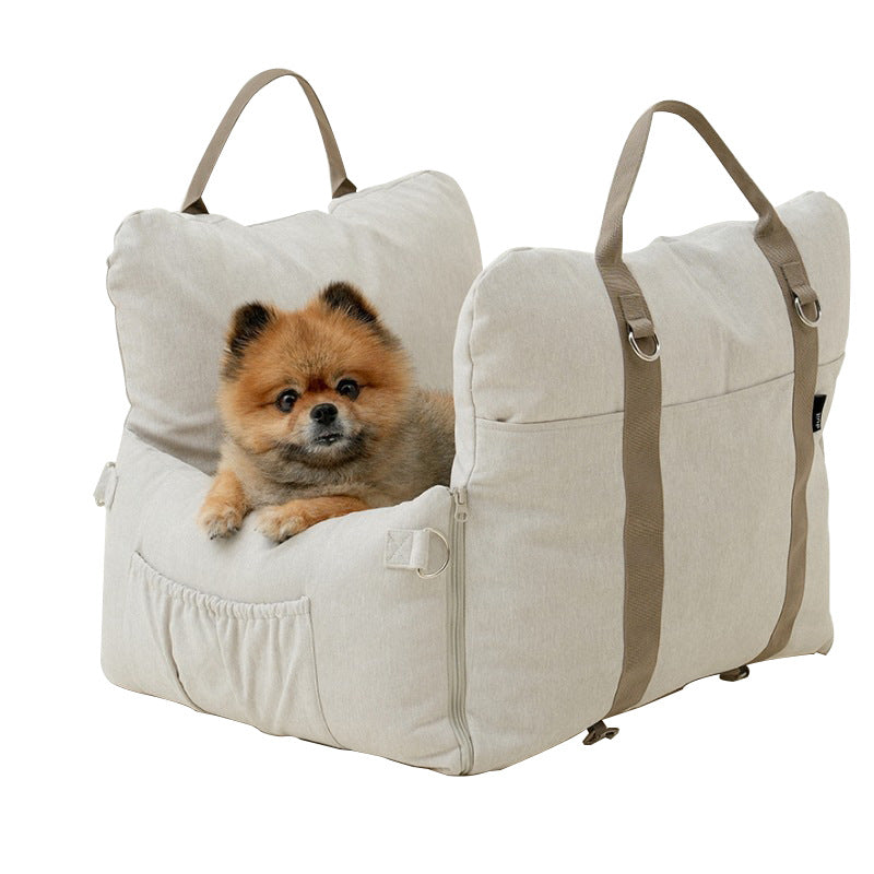 PawPal™ Premium Pet Car Seat Carrier – Safe & Comfy Travel for Your Furry Friend