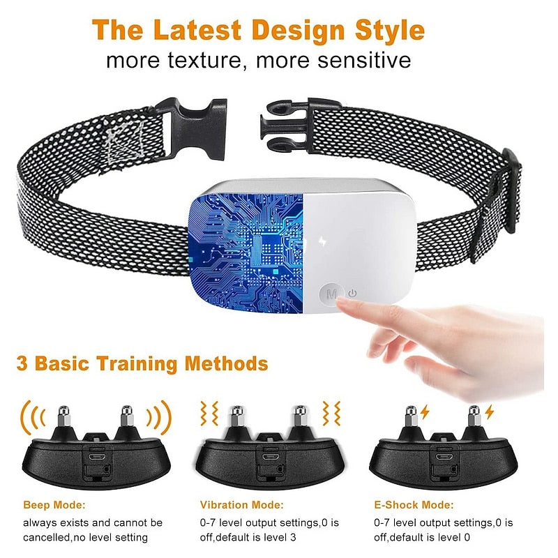 CalmBark Rechargeable Anti-Bark Dog Collar – Smart, Waterproof & Humane Training