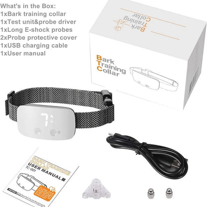 CalmBark Rechargeable Anti-Bark Dog Collar – Smart, Waterproof & Humane Training