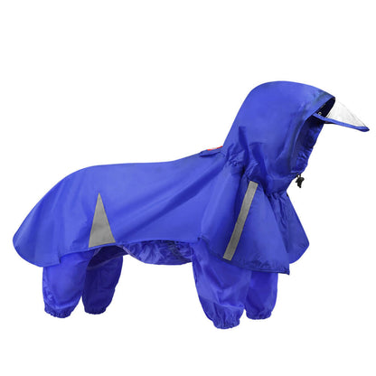 PuddlePup™ Waterproof Dog Raincoat – Hooded, Windproof & Reflective