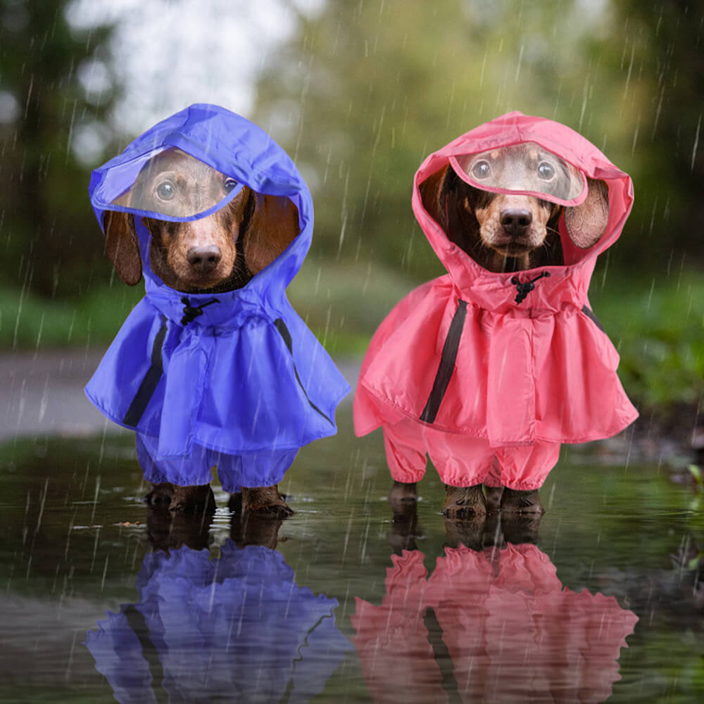 PuddlePup™ Waterproof Dog Raincoat – Hooded, Windproof & Reflective