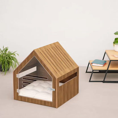 WoofWood - Modern Wooden Dog House for Stylish Comfort