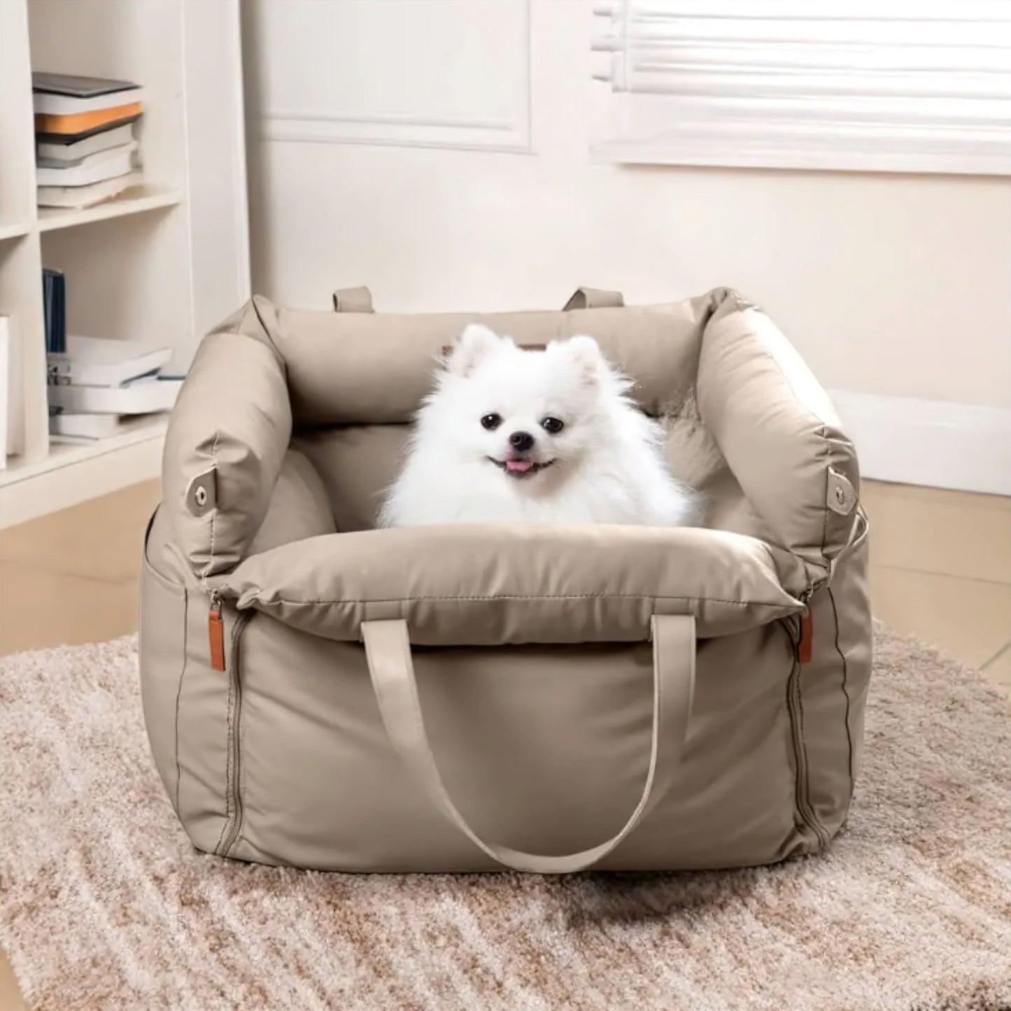 Pawfect Travel Companion: Luxury Dog Car Seat Bed