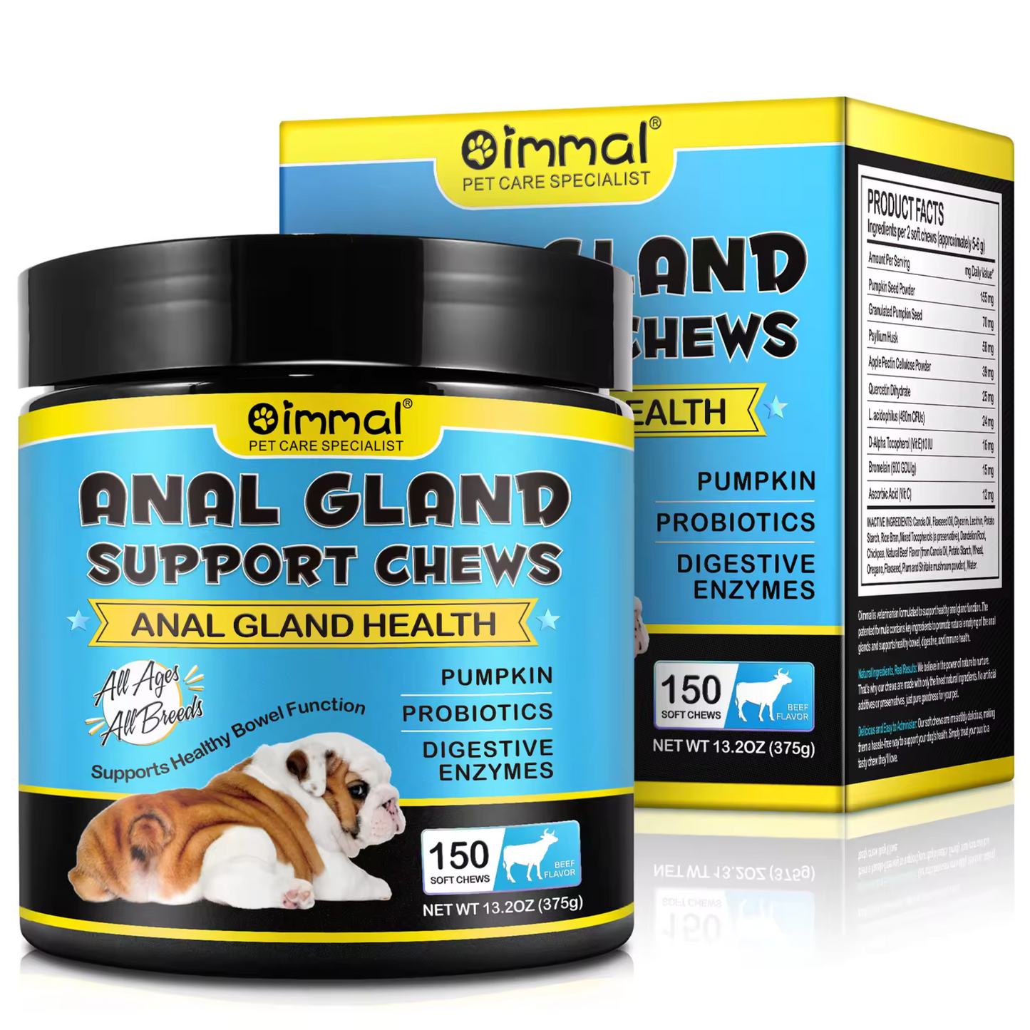 HappyTails™ Digestive Support Chews – Natural Relief for Anal Gland & Gut Health